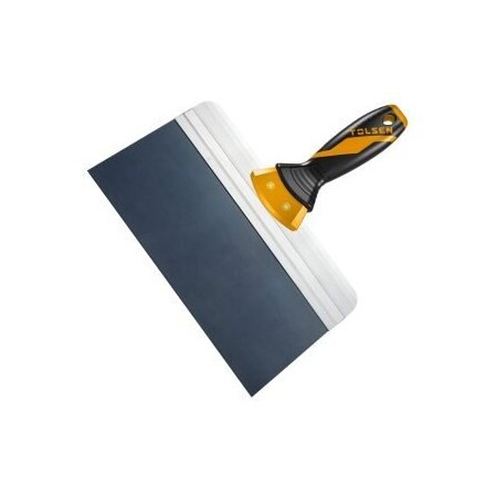 Tolsen Drywall Taping Knife 8 Industrial Heat-Treated, Blue Finished Surface, Two-Component Handle 40023